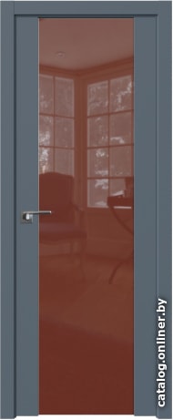 

Межкомнатная дверь ProfilDoors 110U 60x200 (антрацит, стекло lacobel коричневый лак)