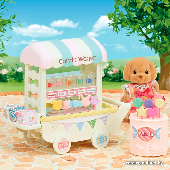 

Аксессуары для кукольного домика Sylvanian Families Тележка со сладостями 5266
