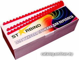 

Пластиковая пружина для переплета Starbind A4 14 мм 100 шт (красный)