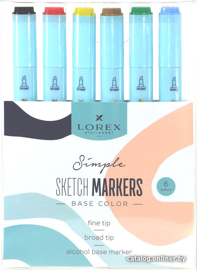 

Набор текстовыделителей Lorex Base Color Simple LXSMBC6-SP (6 шт)