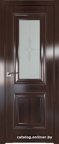 

Межкомнатная дверь ProfilDoors 28X 80x200 (орех сиена/стекло узор матовое)