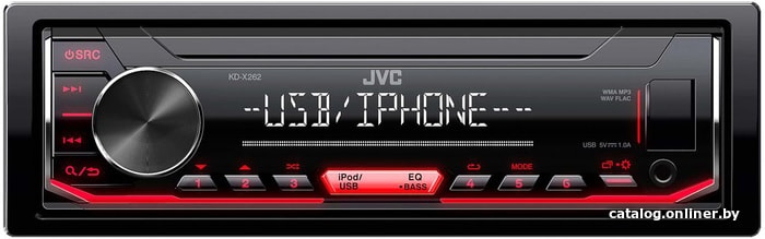 

USB-магнитола JVC KD-X262