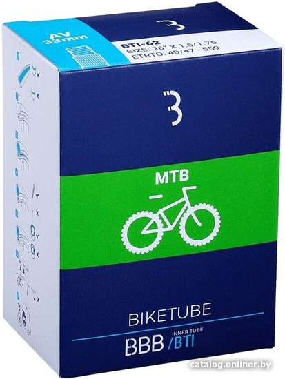 

Велокамера BBB Cycling 26 2.75/3.00 BTI-66
