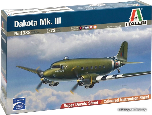 

Сборная модель Italeri 1338 Военно-транспортный самолет Dakota Mk.III