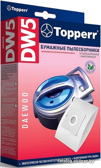 

Комплект одноразовых мешков Topperr DW5