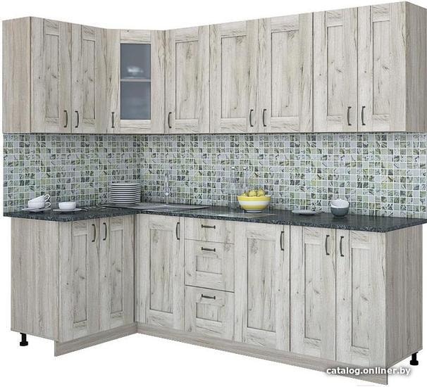 

Готовая кухня Интерлиния Мила Хольц 12x24 (дуб серый)