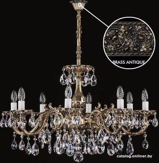 

Подвесная люстра ArtGlass Cr 0011/08/20 Brass Antique Sp