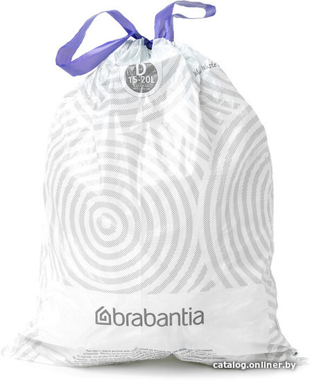 

Пакеты для мусора Brabantia PerfectFit D 15-20 л 138126 (10 шт, белый)