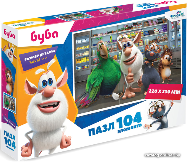 

Пазл Origami Game Буба В магазине Трубозавры 06377 (104 эл)