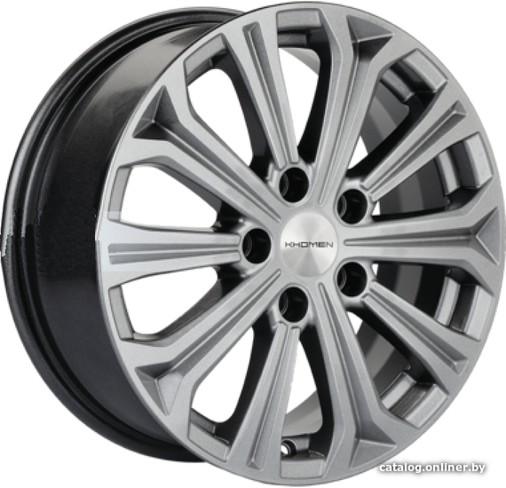 

Литые диски Khomen KHW1610 16x6.5" 5x108мм DIA 63.3мм ET 50мм G-Silver