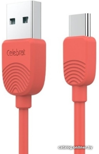 

Кабель Celebrat SKY-2 Type-C (1 м, красный)