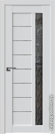 

Межкомнатная дверь ProfilDoors 37U 60x200 (аляска, стекло дождь черный)