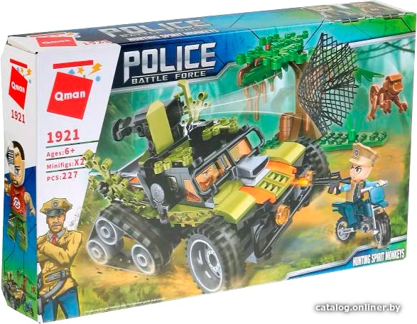 

Конструктор Qman Police Battle Force 1921 Охотник на обезьян