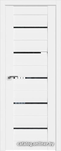 

Межкомнатная дверь ProfilDoors Модерн 48U 90x200 (аляска/стекло дождь черный)