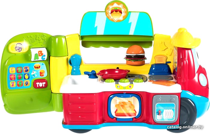 

Интерактивная игрушка Chicco Говорящий фургон-кухня 00007416000180