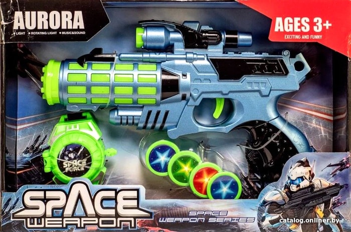 

Бластер игрушечный Aurora Toys Пистолет 835-3