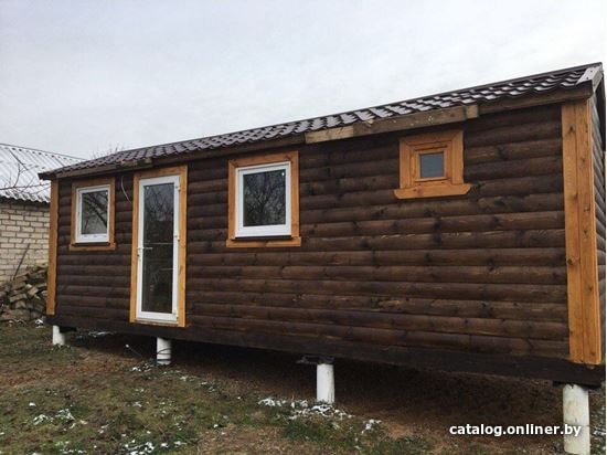 

Русская баня Банилюкс с хоз. блоком 2.4x7 м