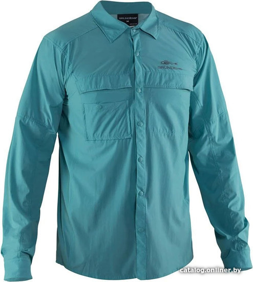 

Рубашка Grundens Hooksetter LS Shirt (XXL, dusty turquoise)