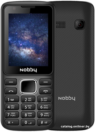 

Кнопочный телефон Nobby 230 (черный)