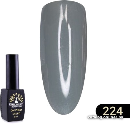 

Гель-лак Global Fashion Black Elite (тон 224) 8 мл