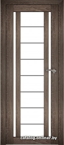 

Межкомнатная дверь Юни Амати 11 80x200 (дуб шале-корица/матовое стекло)