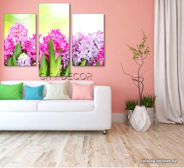 

Модульная картина Citydecor Цветы/Растения 5.37 70x96 см