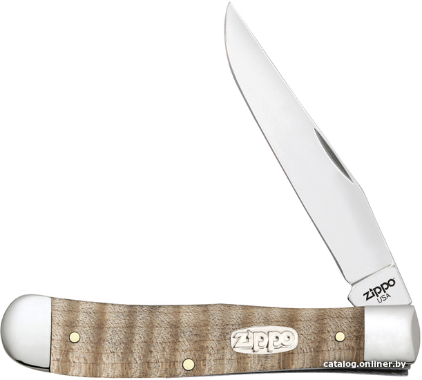 

Складной нож Zippo Natural Curly Maple Wood Trapper + Zippo 207