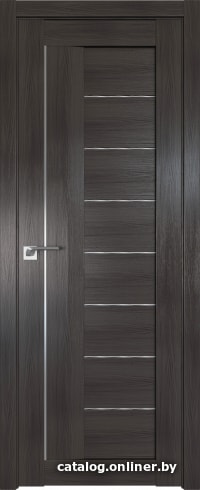 

Межкомнатная дверь ProfilDoors 17X 70x200 (грей мелинга/стекло дождь белый)