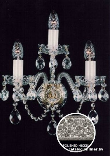 

Бра ArtGlass Mirka Iii. Full Cut White Nickel Ce
