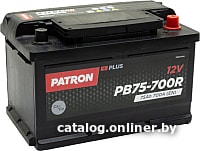 

Автомобильный аккумулятор Patron Plus PB75-700R (75 А·ч)