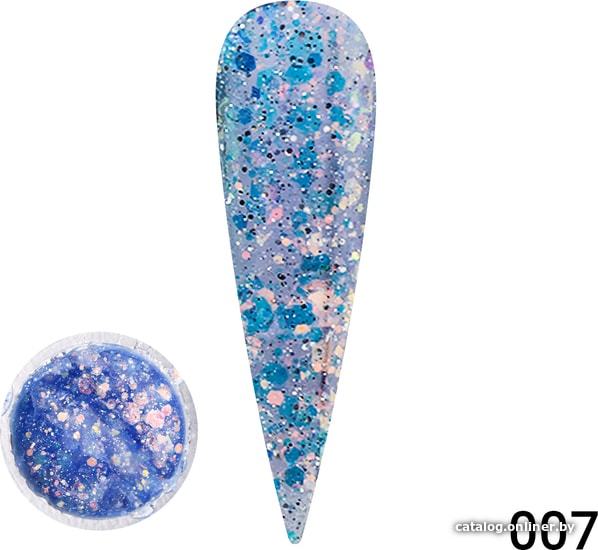 

Гель Global Fashion Diamond Painting Glitter Gel (тон 07 ) 5 г