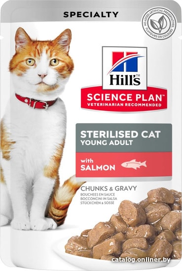 

Пресервы Hill's Science Plan Sterilised Adult Лосось 0.085 кг