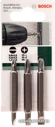 

Набор бит Bosch 2609255959 (3 предмета)