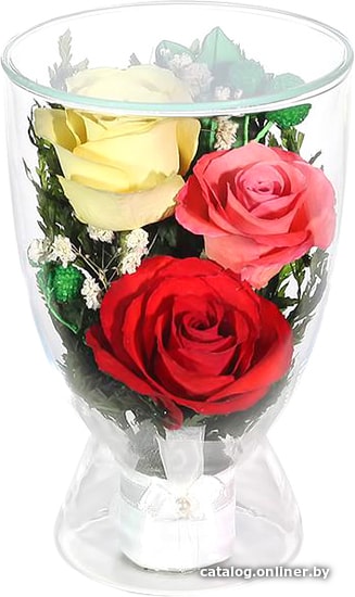 

Цветы, букеты Natural Flower Products Композиция из красных, желтых и розовых роз JbSY5j