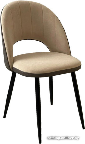 

Стул DikLine 217 (микровелюр V02/кожзам Stone/ножки черные)