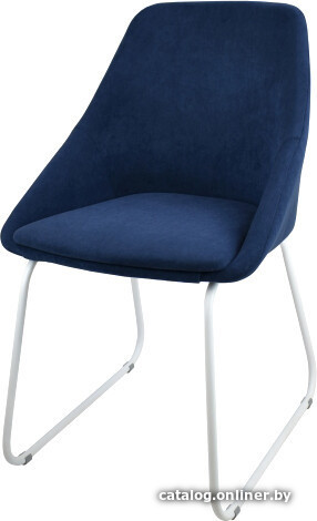 

Стул Гальваник Монти Релакс (эмаль белый муар/Catania Dark Blue)
