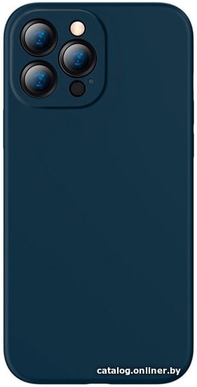 

Чехол для телефона Baseus Liquid Silica Gel Protective для iPhone 13 Pro Max (синий)