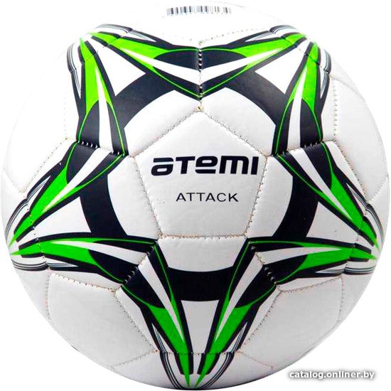 

Мяч Atemi Attack PVC foam (5 размер, белый/темно-синий/салатовый)