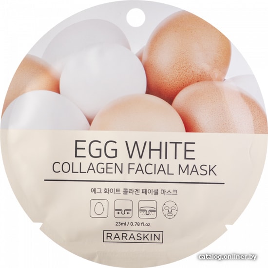 

Raraskin Egg White collagen Facial mask 23 мл
