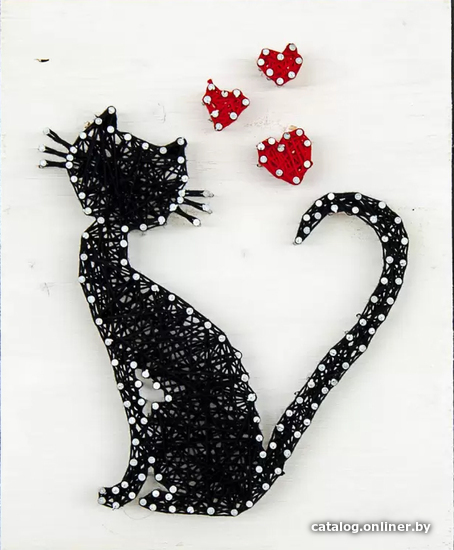 

Набор для создания поделок/игрушек String Art Кошка A4001