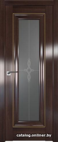 

Межкомнатная дверь ProfilDoors 24X 80x200 (орех сиена золото/стекло узор графит)