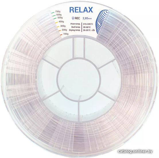 

Пластик REC Relax 2.85 мм 750 г (прозрачный)