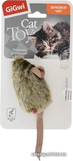 

Игрушка для кошек GiGwi Мышка со звуковым чипом 75101