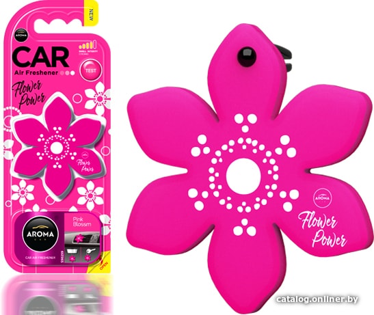 

Aroma Car Ароматизатор полимерный Flower Power Pink Blossom 92556