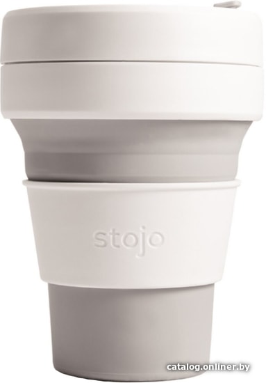 

Многоразовый стакан Stojo S1-DOV-C (серый/белый, 0.355 л)
