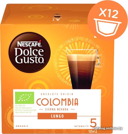 

Кофе в капсулах Nescafe Dolce Gusto Colombia Sierra Nevada в капсулах 12 шт