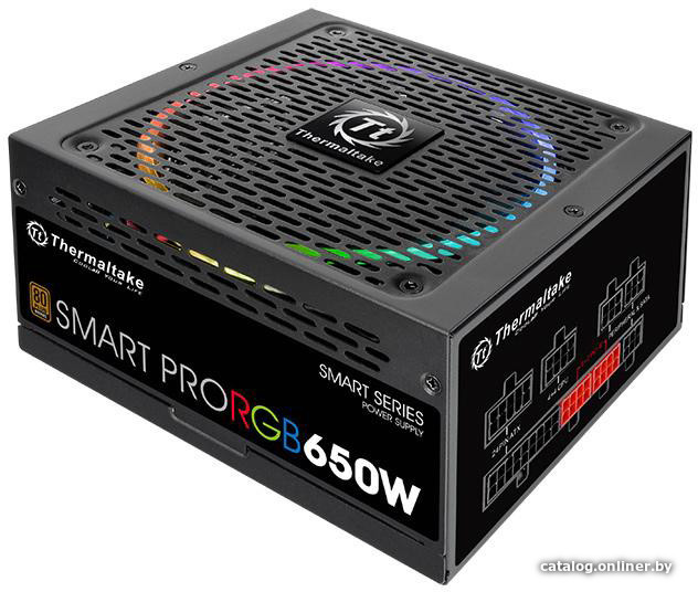 

Блок питания Thermaltake Smart Pro RGB 650W Bronze [SPR-0650F-R]