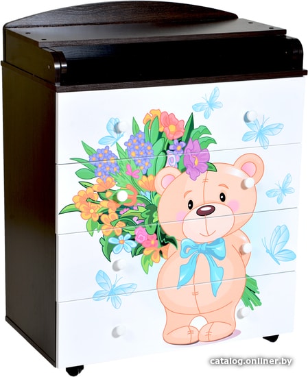 

Детский комод Кедр Fantasia Teddy (венге/белый)