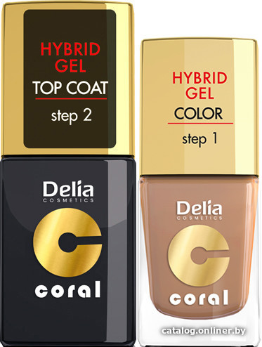 

Гель-лак Delia Hybrid Color Gel 2 в 1 (тон 19)