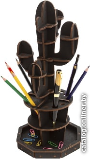 

3Д-пазл Eco-Wood-Art Кактус (черный)